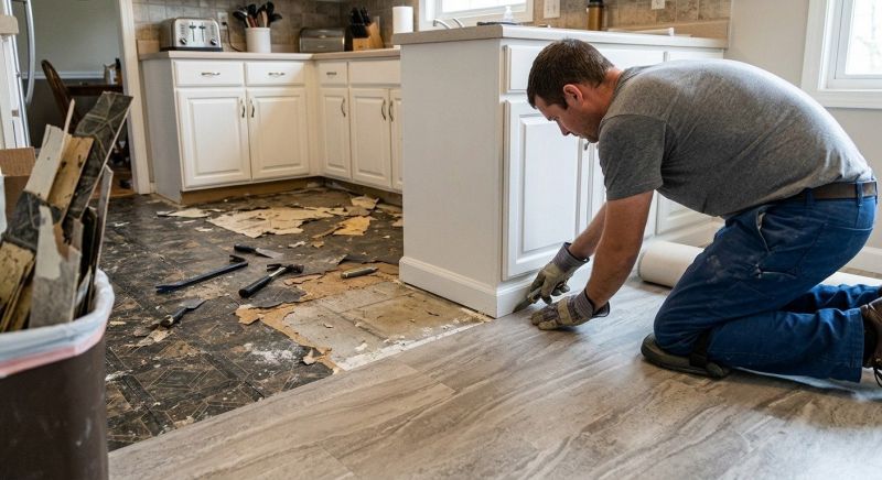 Linoleum Flooring Replacement in Sugar Land, TX