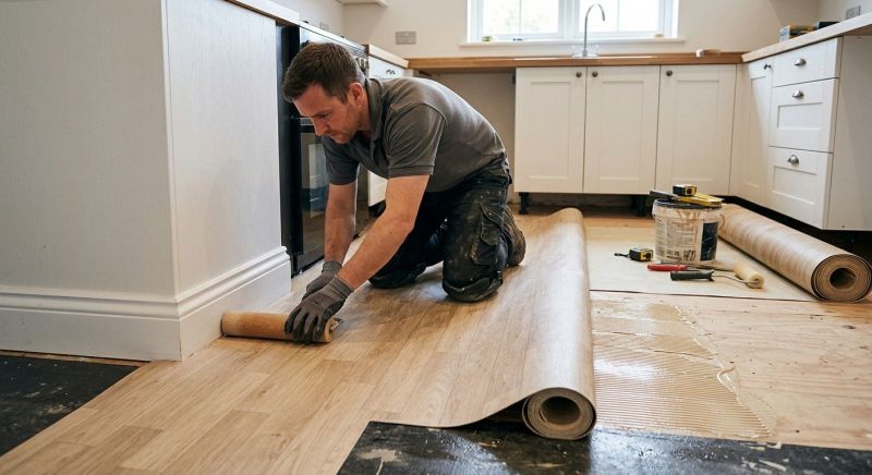 Sheet Linoleum Installation in Missouri City, TX